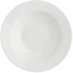 La Porcellana Bianca Essenziale Suppenteller mit Fahne 23 cm Weiß