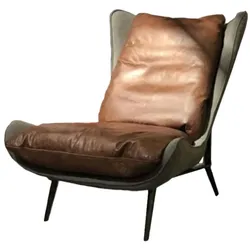 SESSEL ERIO Braun Leder