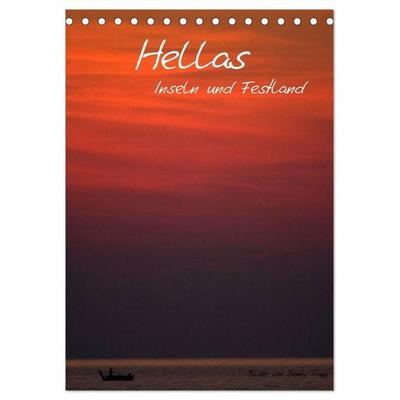 Hellas Inseln und Festland (Tischkalender 2027 DIN A5 hoch), CALVENDO Monatskalender