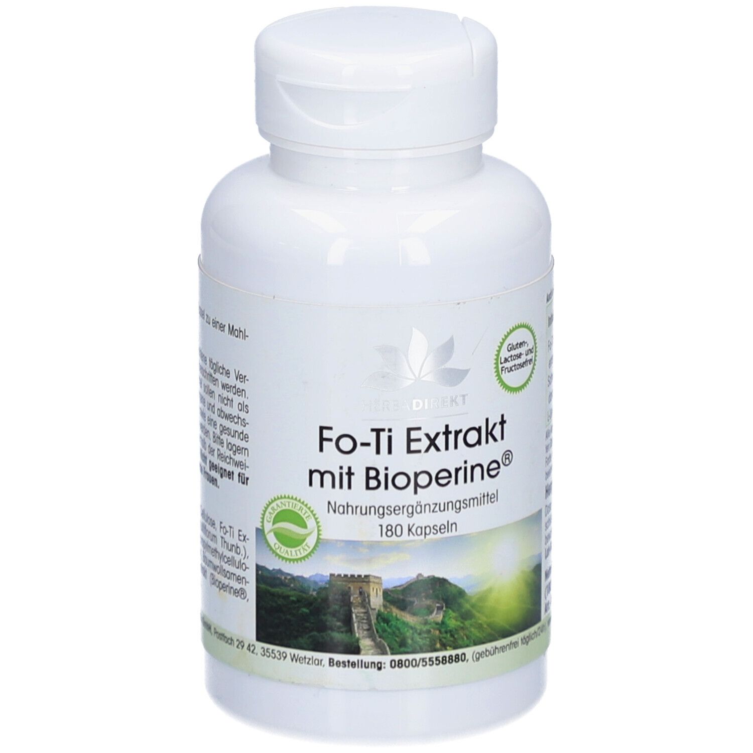 Fo-Ti Extrakt mit Bioperine Kapseln 180 St