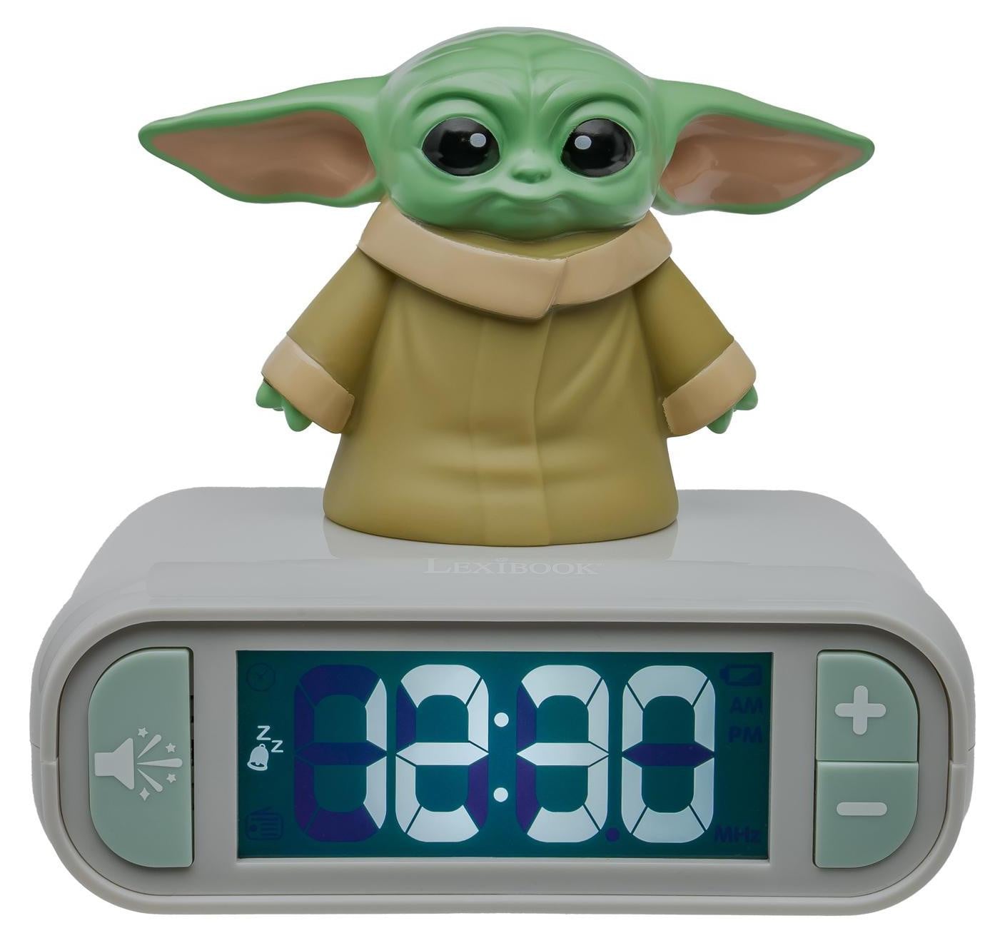 Lexibook Disney Star Wars Grogu 3D-nachtlampje met wekkerfunctie en geluidseffecten