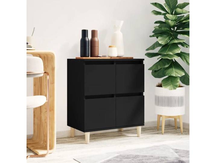 Buffet-Meuble de rangement Noir 60x35x70 cm Bois d'ingénierie 119969