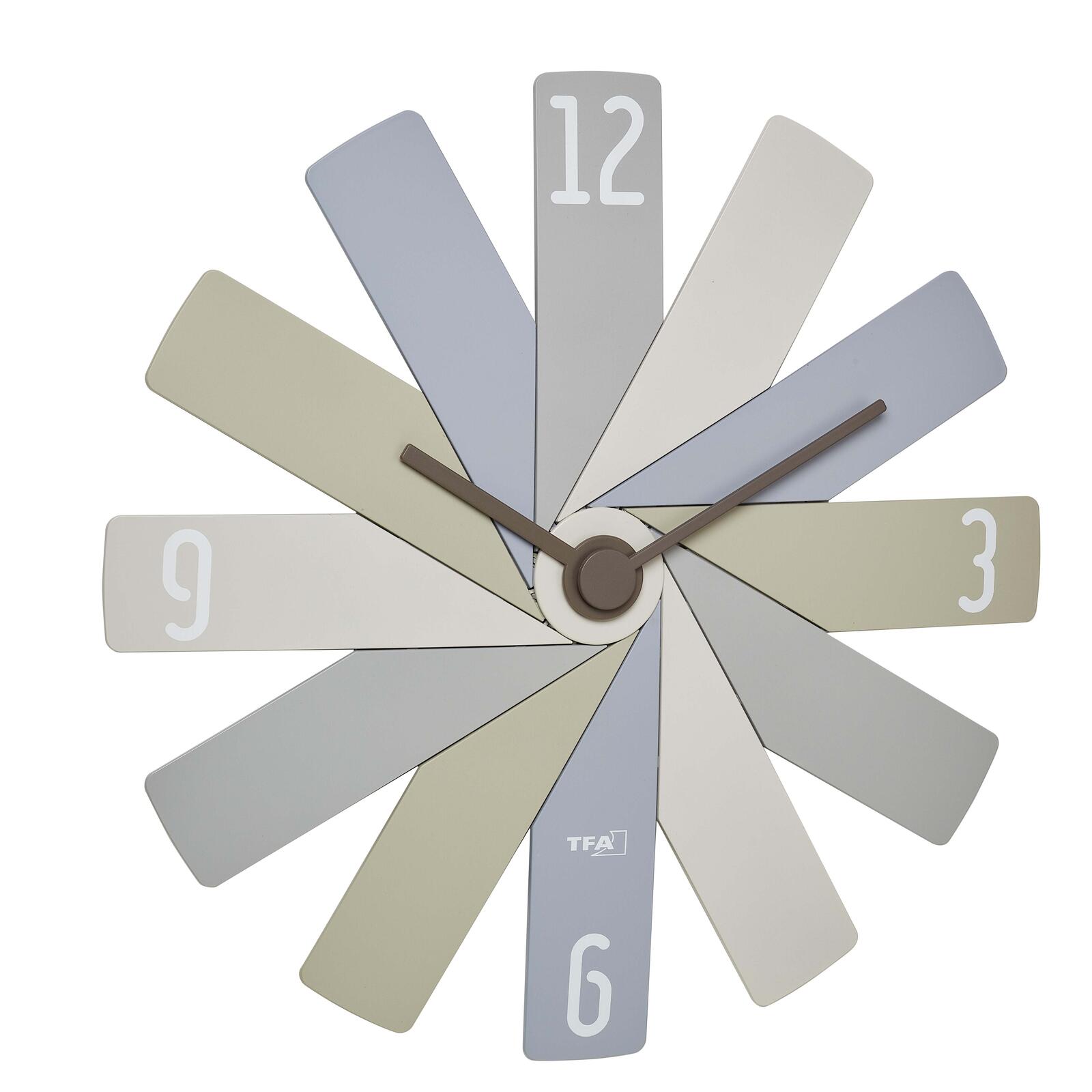 TFA® Wanduhr 60.3020 CLOCK IN THE BOX hellgrau 60.3020.30