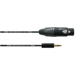 Cordial CPM 1.5 FW-BAL - Sym. Klinken-Verbindungskabel 3.5mm Klinke NEUTRIK (1.50 m, AUX Kabel, XLR Kabel), Audiokabel