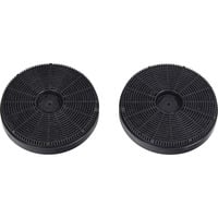Aktivkohlefilter MIZ8000 silber/schwarz, 2 Stück, rund