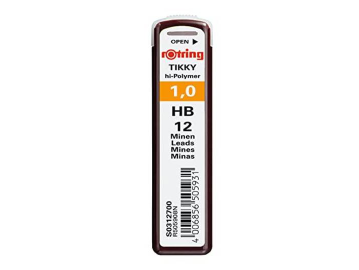 rOtring Tikky mines de rechange pour portemines1\,0mmHB10 unités (120 mines)