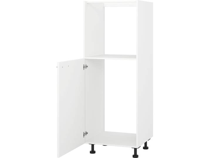 Kühlumbauschrank Backofen KOCHSTATION KS-Scafa, Holzwerkstoff, Weiß, 60×150×56 cm, Modern, Türanschlag wahlweise