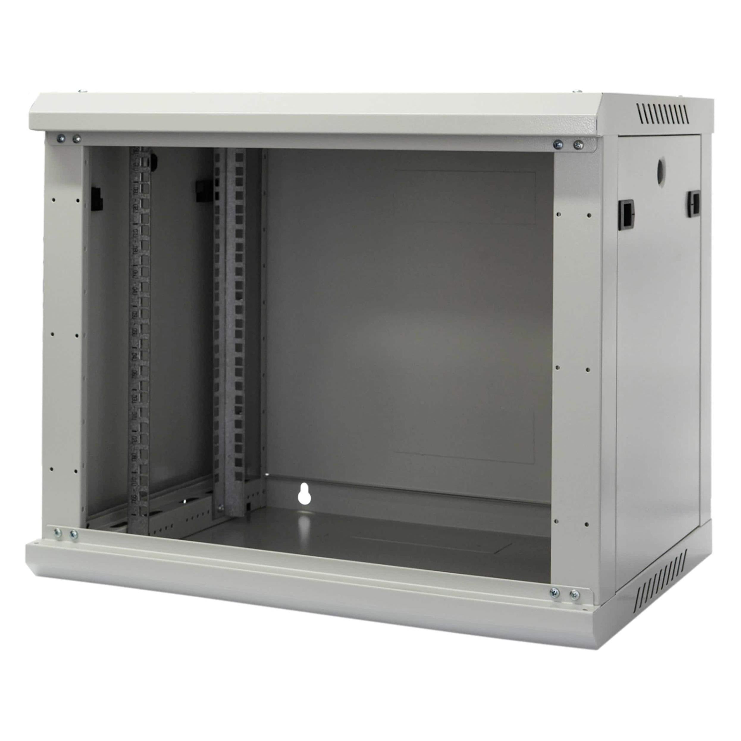 Wirewin 19/ Wandschrank, einteilig, Pro 3nd Generation, Flat-Pack, 600x450mm, hellgrau (9 HE, 19 Zoll Rack) (WCAB PS3 600X450X9U FP)