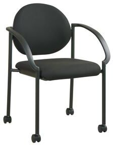 Office Star Products OSP Stack Chairs with Casters and Arms