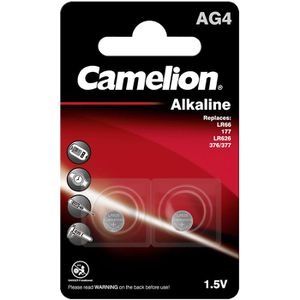 Camelion LR626 / AG4 Batterie Knopfzelle, 2 Stück
