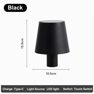 Inspire Select Rechargeable LED Wine Bottle Table Lamp With Touch Control & RGB Dimmable Light For Restaurants And Outdoor Parties style A Black rgb Mode