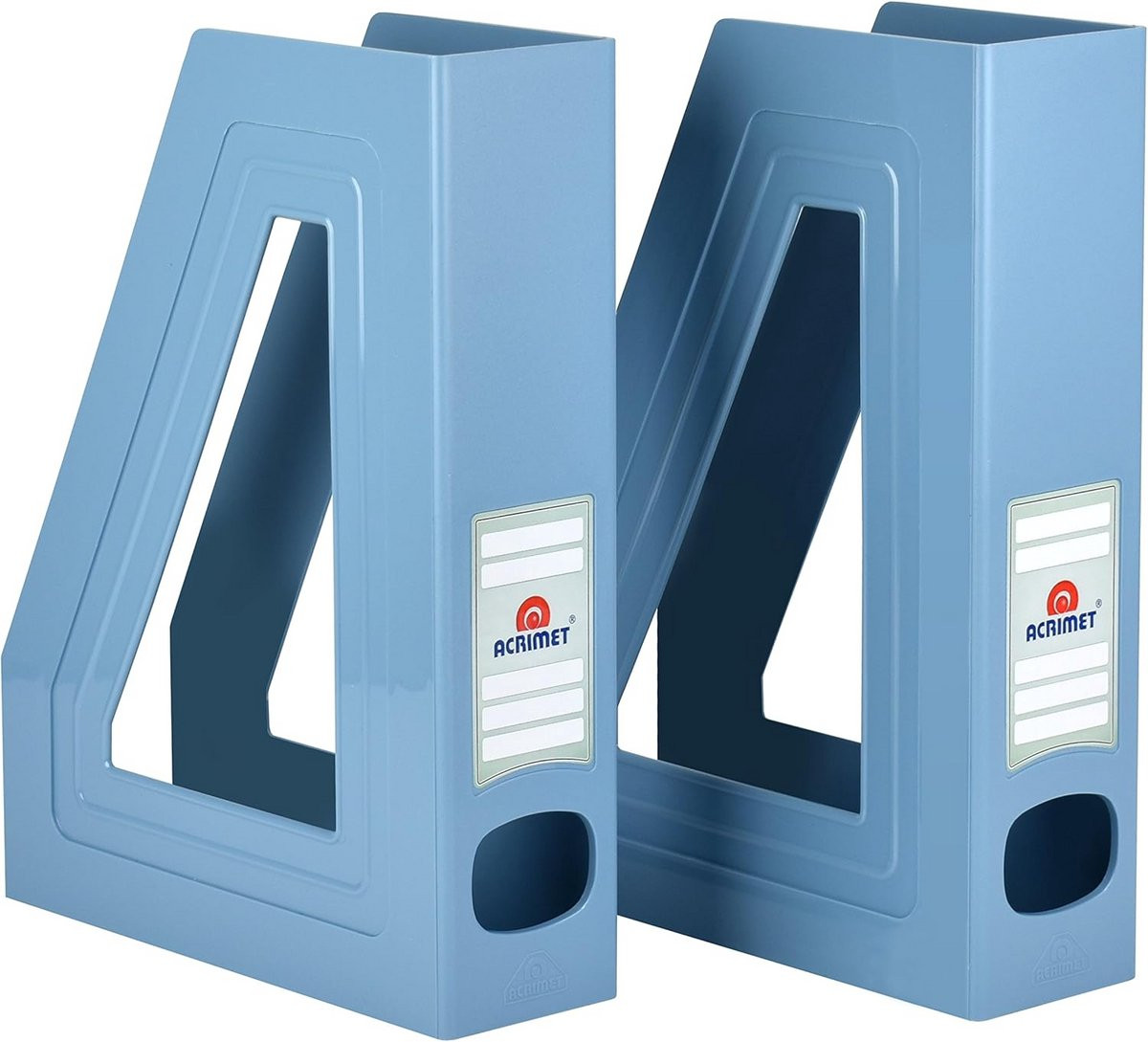 Tijdschriftenhouder Organisator - 2 Stuks - Blauw - Kunststof