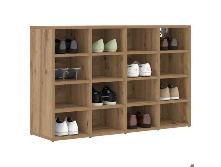 PROMOTION Cabinet/meuble à chaussures Banc à chaussures industriel Chêne artisanal 103x30x67 cm 940109