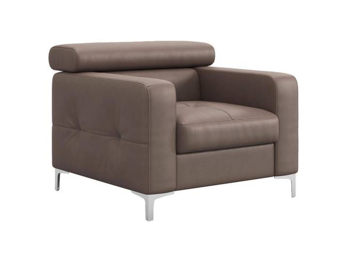 Polstersessel Sammy Hellbraun Leder