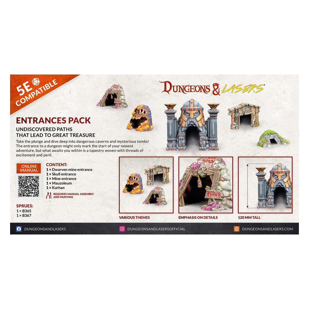 Archon Studio Dungeons & Lasers Expansion Set: ENTRANCES PACK (DNL0075)