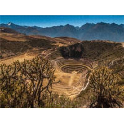 CALVENDO Puzzle Terrassen von Moray | 1000 Teile Lege-Größe 64x48cm Foto-Puzzle für glückliche Stunden