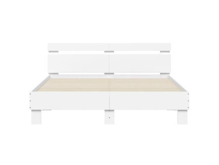 Cadre de lit - ZERODIS - ZERODIS - 140x190 cm - Bois d'ingénierie - Tête de lit