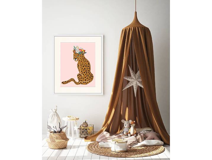 Bild Spring Leopard 53 x 63cm Multicolor