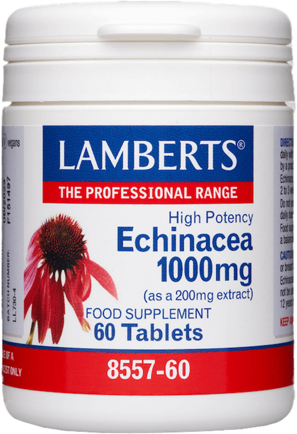LAMBERTS Echinacea 1000mg 60 Capsules