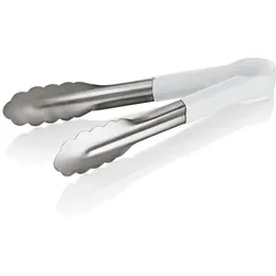 WAS Germany - Universalzange HACCP Tongs 1549, 24 cm, weiß, Chromnickelstahl