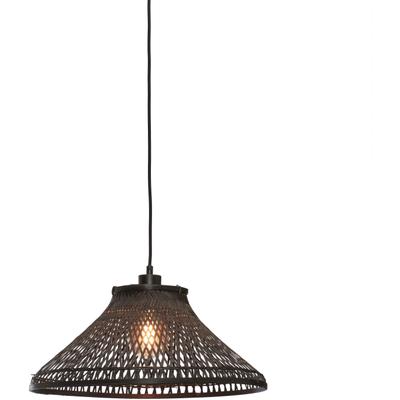 GOOD & MOJO Hängeleuchte "TAHITI", schwarz, 1, Ø 45cm H: 20cm, 1 Stk., Leuchten, Hängeleuchte