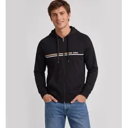 BOSS für Herren. 50554785 Authentic Sweatshirt schwarz (S), Lässig, Sportlich, Baumwolle