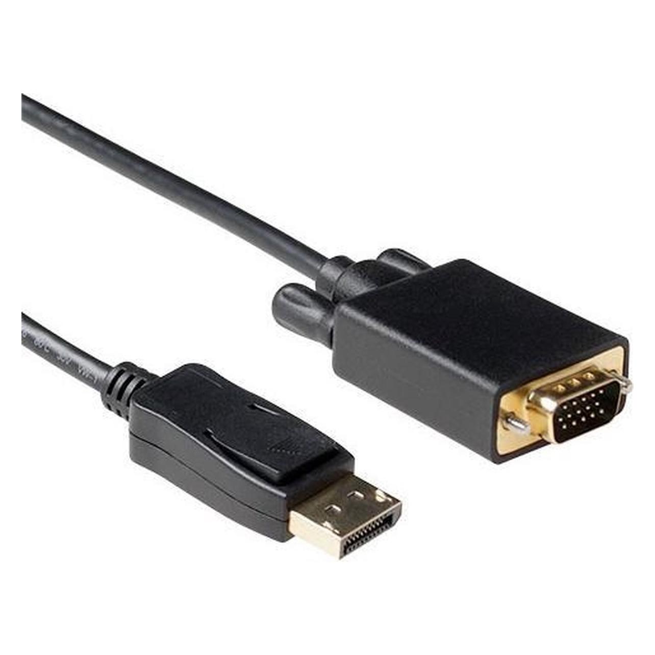 ACT 2 metre Conversion cable DisplayPort male to VGA male. Length: 2 m Dp male (2 m) (AK3999)