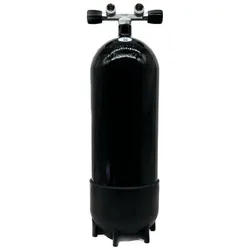 Polaris - Faber, 15L/232 bar Flaschenkörper (schwarz) mit Twinventil 12944