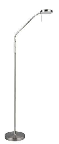Reality Leuchten Moreno LED vloerlamp zwart/zilver, oplaadbaar en dimbaar
