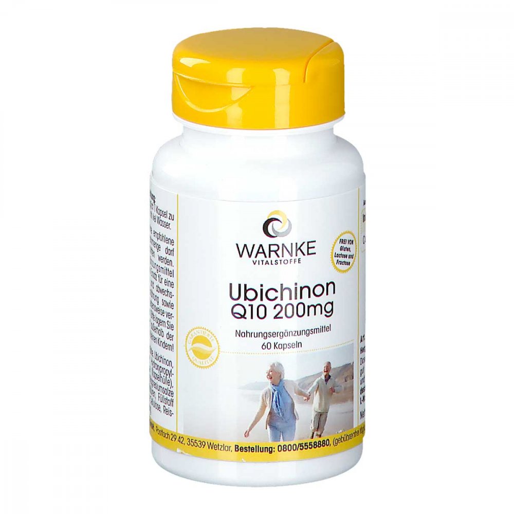 Warnke Vitalstoffe GmbH Ubichinon Q10 200 mg Kapseln 12343716