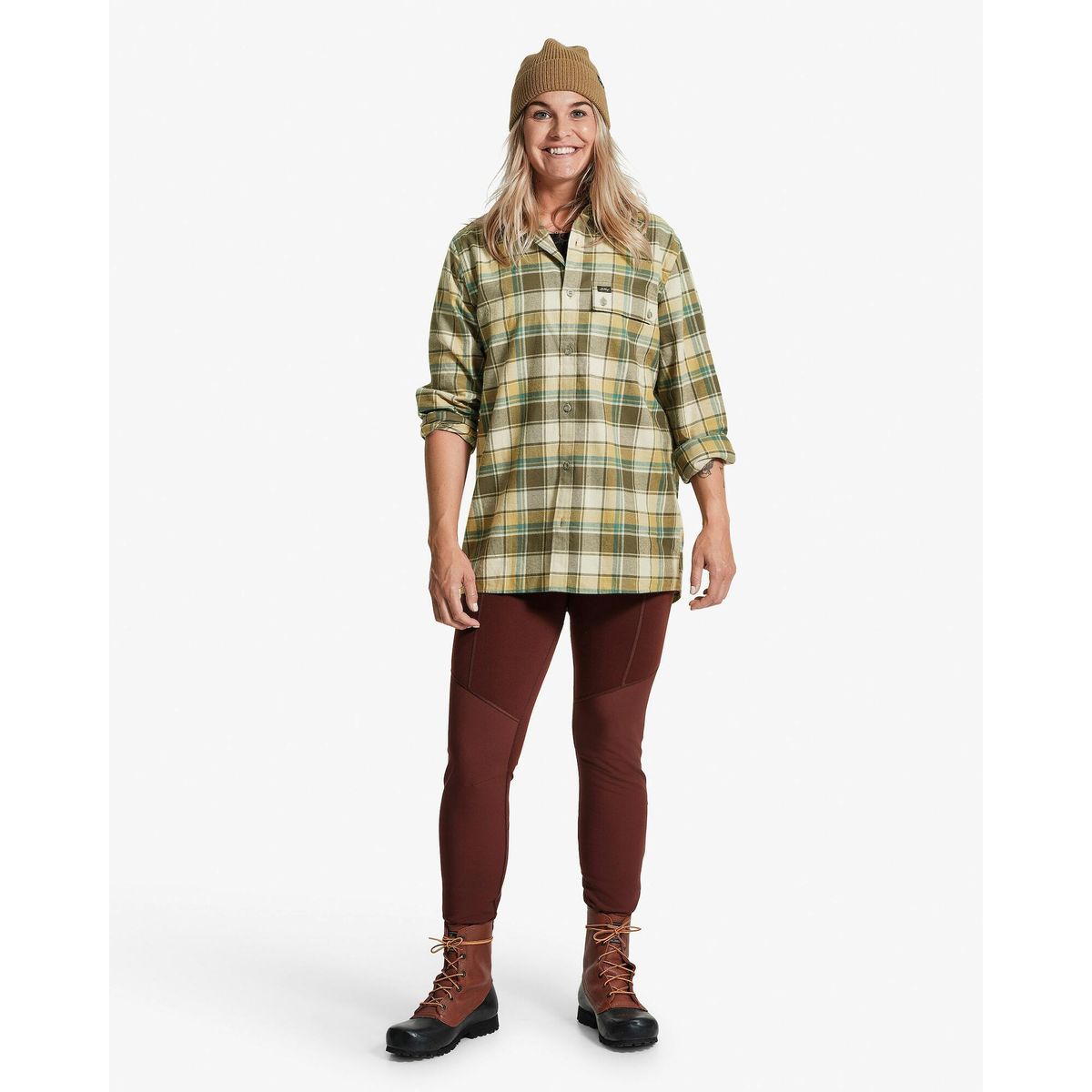 Lundhags Järpen Plaid Flannel Shirt hay (50708) S 44003-24-50708-S