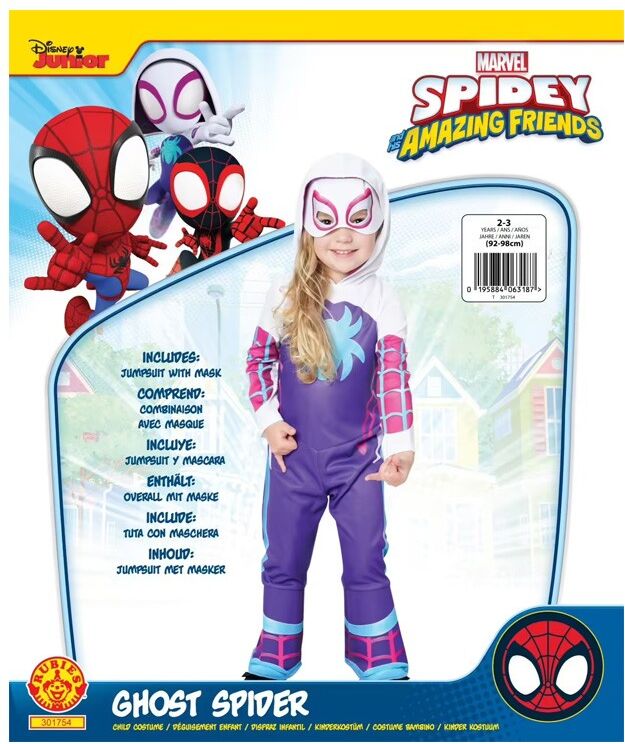Déguisement classique Ghost Spider 2-3 ans - Rubies