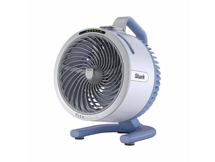 Shark FA050CHBL FlexBreeze HydroGo Tischventilator – Tischventilator/USB Ventilator – hellblau