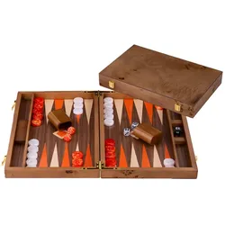 Longfield Backgammon 18" - Orange, Ahornholz (Deutsch, 2 Spieler)