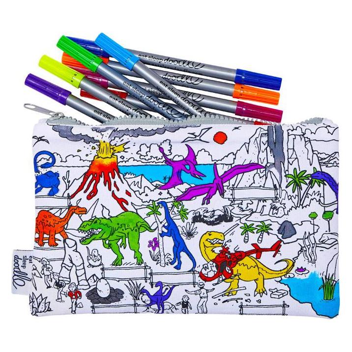 Eat Sleep Doodle Federmäppchen mit 10 Dinosaurier-Filzstiften (67060333)