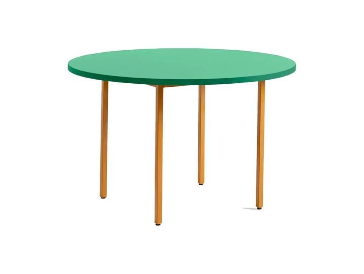 HAY Two-Colour Esstisch Ø120 cm Ochre-green mint