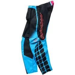 Troy Lee Designs GP Pro Framework, Textilhose Jugend - Schwarz/Hellblau/Pink - 18