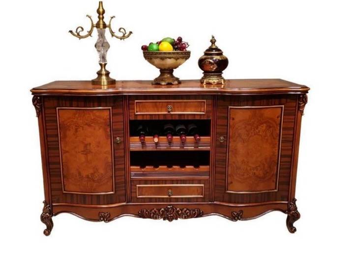 JVmoebel Sideboard Klassisches Braunes Sideboard Wohnzimmer Anrichte Buffet (1 St), Made in Europa