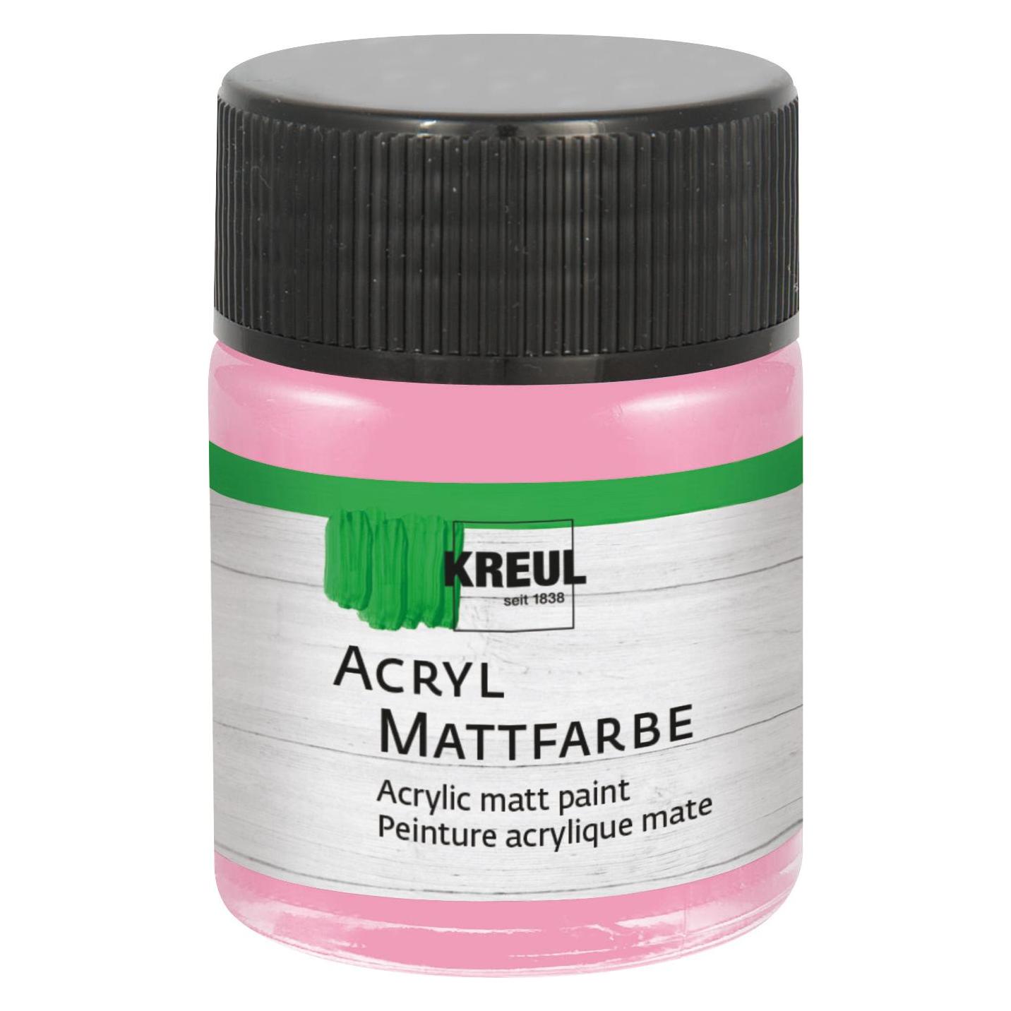 Kreul Acryl Mattfarbe Rosé 50ml (50 ml) (75513)