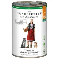 defu Nassfutter Hund Truthahn Sensitiv getreidefrei bio 400g
