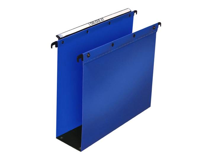 Elba Dossier suspendus pour tiroir Ultimate A4 Polypropylène - 800 feuilles - Fond U 80 mm - Bleu - Lot de 10