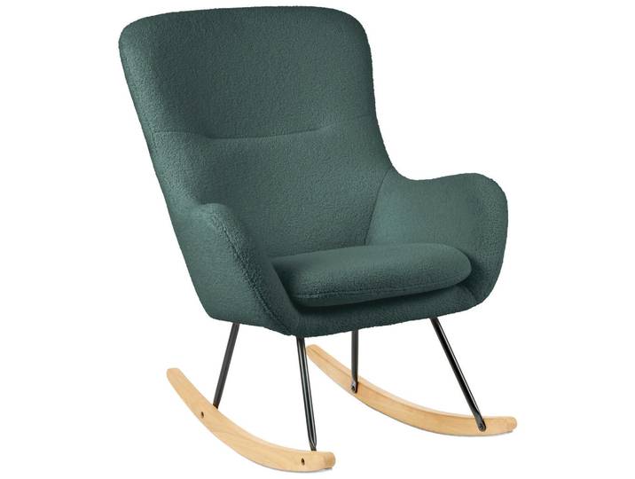 Jimmylee Stillstuhl, Grün, Naturfarben, Schwarz, Textil, Kautschukholz,Kautschukholz, massiv,massiv, Uni, 74.5x99x80.5 cm, Füttern, Stillen, Stillstuhl