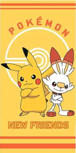 Pokemon strandlaken New Friends voor kinderen, 70 x 140 cm