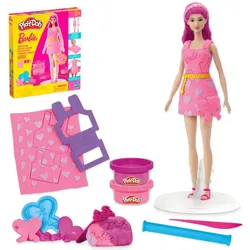 Hasbro - Play-Doh Barbie Hearts & Hair – Kreativer Frisurenspaß für kleine Stylist:innen