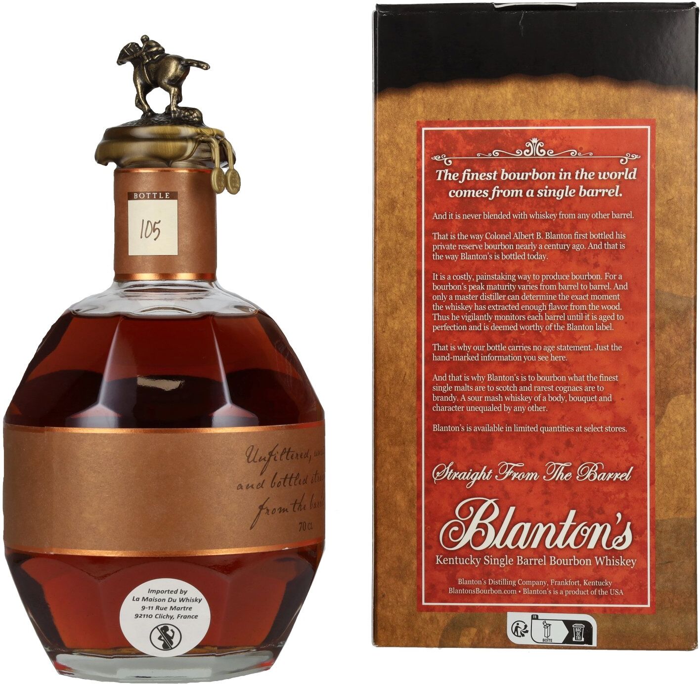 Blanton's Bourbon Blanton's STRAIGHT FROM THE BARREL BOURBON 64,8% Vol. 0,7l in Geschenkbox