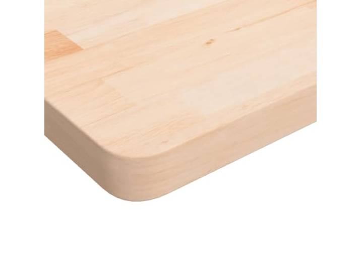 KTHLBRH Quadratische Tischplatte 70 x 70 x 4 cm Eiche massiv Unbehandelte Oberfläche, vielseitig verwendbar, für Tische, Regale, Paneele, rustikales Design