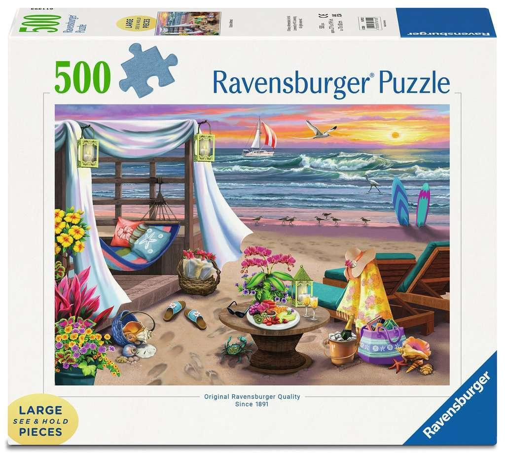 Ravensburger Cabana Retreat Legpuzzel, Landschap, 500 stukjes