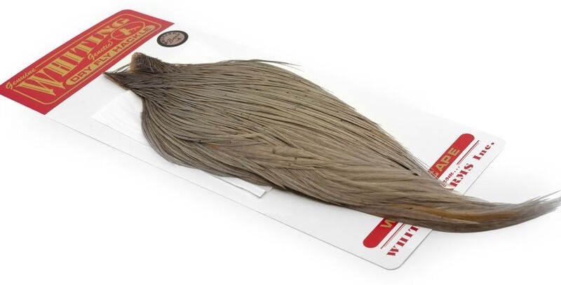 Whiting Dry Fly Cape Bronze-White Dyed Medium Dun