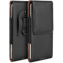 moex Plug Case Wiko View Handy Gürteltasche Leder
