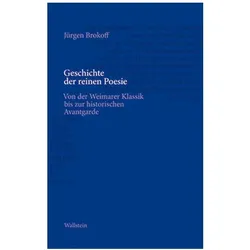 Geschichte der reinen Poesie, Sachbücher von Jürgen Brokoff